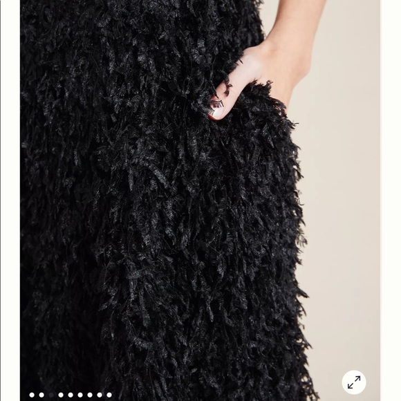 Anthropologie Chantal Feathered Maxi Skirt - Picture 3 of 12